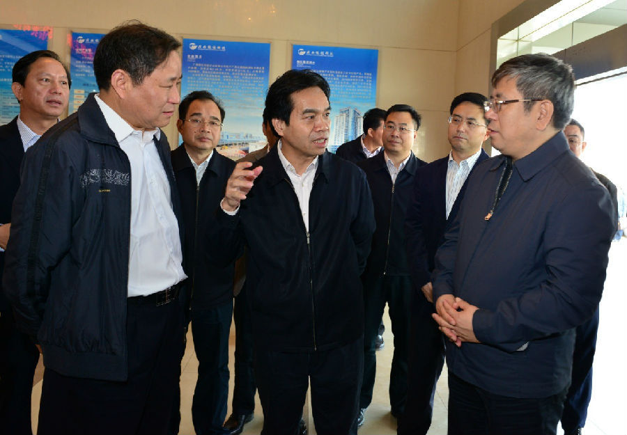 广西壮族自治区常务副主席黄道伟莅临广西银亿公司考察调研